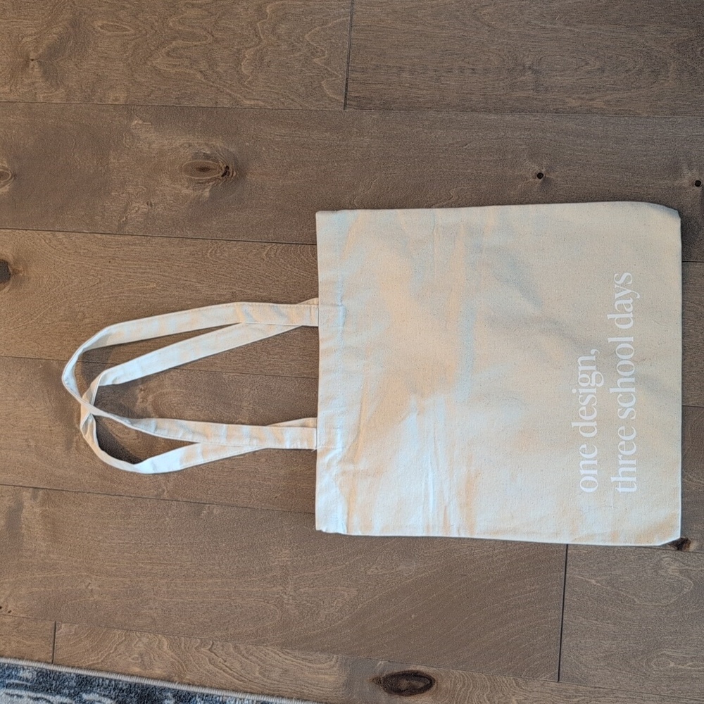 Marcella Beige Canvas Tote Bag - Picture 2 of 2